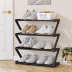 Compact 4-Tier Bedroom Shoe Organizer
