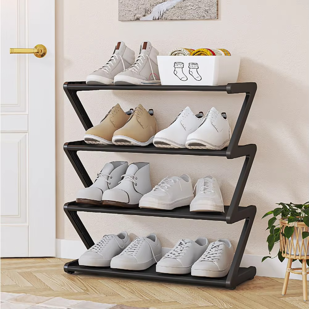 Compact 4-Tier Bedroom Shoe Organizer