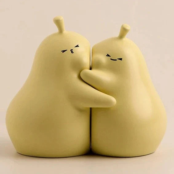 Hugging Pear Bookends