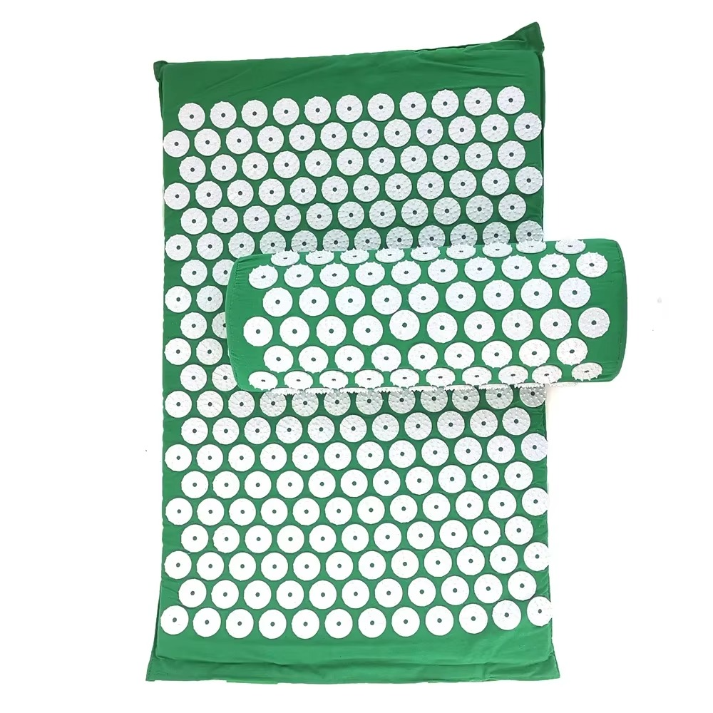 Acupressure Massage Mat and Pillow Set for Back and Body Relief