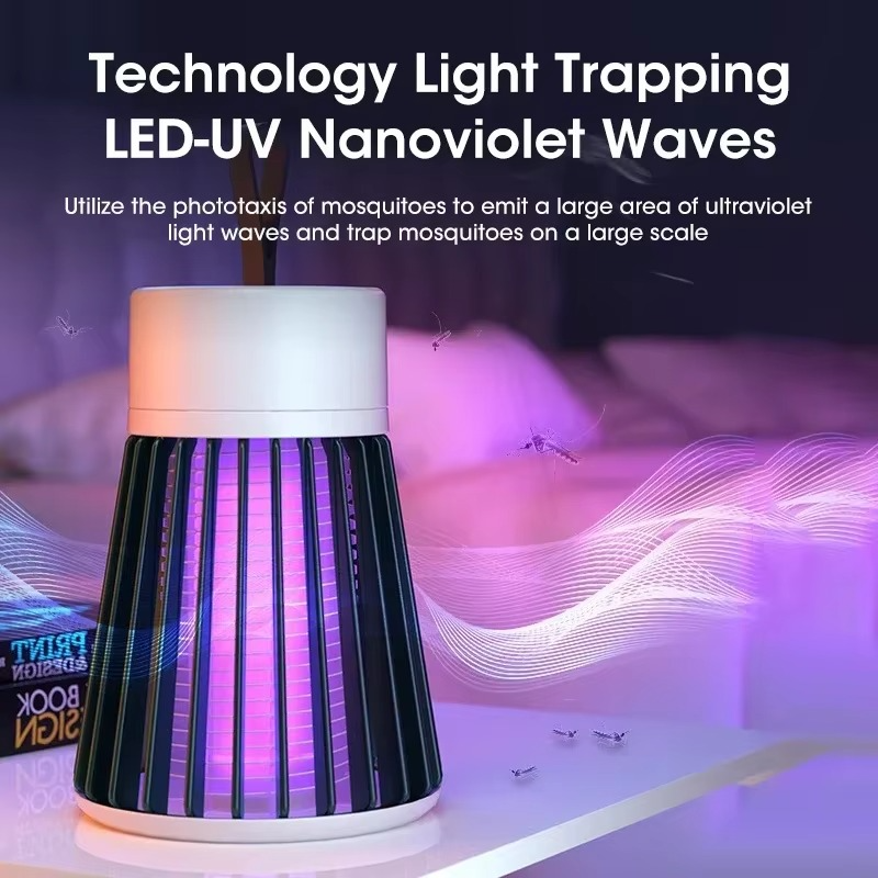 Portable USB Mosquito Killer Lamp – Electric Shock & Silent Pest Control