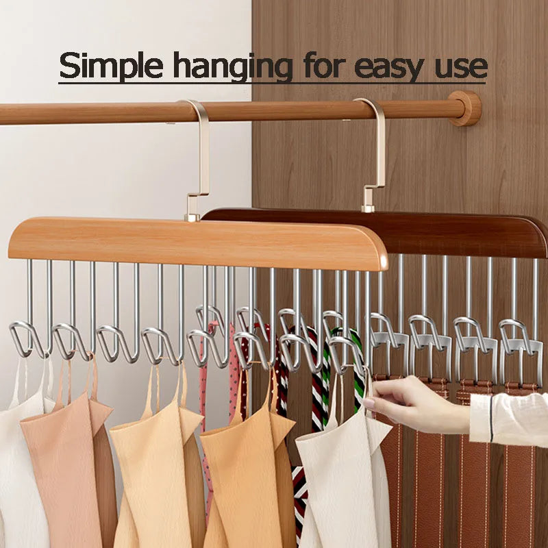 Multi-Hook Space Saver Clothes Organizer Rack