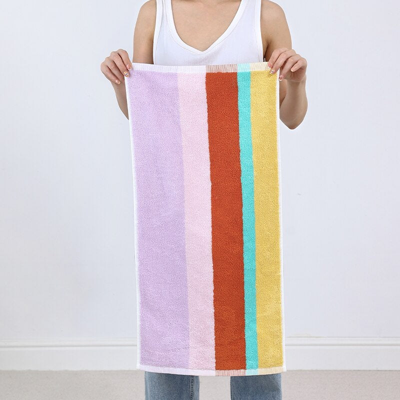 Colour Block Towels - Stripe Tile