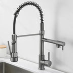 DualFlow Kitchen Faucet - Luxurious Double Bronze Kitchen Faucet