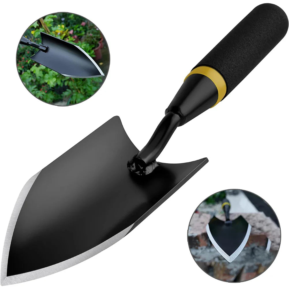 TerraGrip Garden Spade | Extra Robust & Ergonomic | Seamlessly Welded | For Hard Soils & Roots