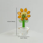 Plants with Pot Glass Ornament