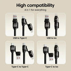 4in1 Extendable Universal Fast Charging Data Cable