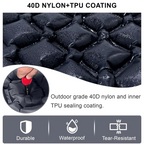 Ultra-Comfort Inflatable Camping Mattress with Integrated Pillow and Pump