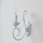 LuminousEra - White Wall Lamp with E14 Candle Light