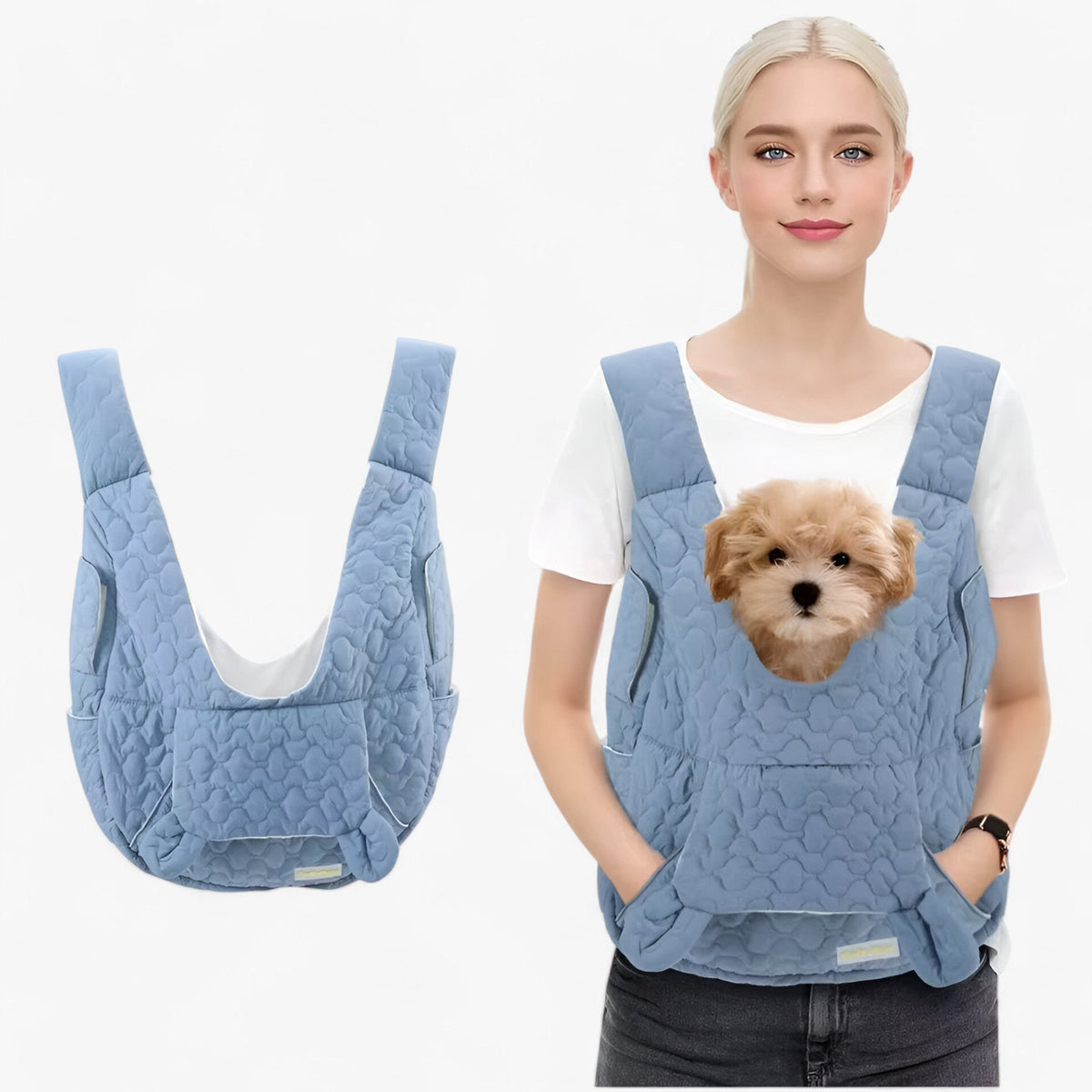 Pawrello Pet Carrier up to 10 kg | Weatherproof & Comfortable | For Cats & Small Dogs | With Ergonomic Shoulder Straps