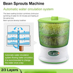 Intelligent Sprout Grower - Automatic Electric Growth Container for Green Vegetable Seeds - Thermostat Germination Machine