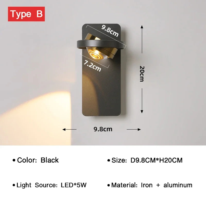 BrightTurn – Adjustable LED Wall Lamp for Any Space