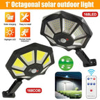 Lumiaro OctaBeam | 360° Solar lamp | 168 LEDs & motion sensor | With remote control