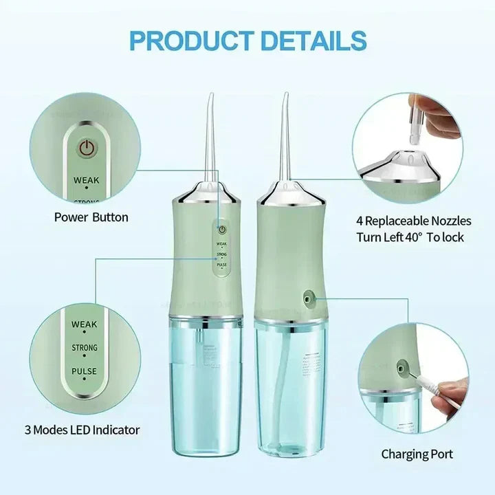 Cordless Water Dental Cleaner | For thorough dental cleaning