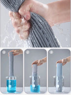 Mopilo Folding Sponge Mop | Without Hand Contact | 125 cm Length | For Tiles, Wood & Glass