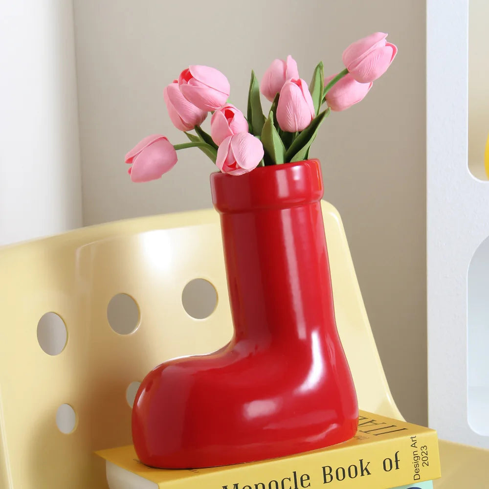 Ankle Boots Vase