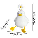 Cute Flower Duck Phone Holder Night Lamp