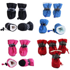4-Pack Non-Slip Winter Puppy Booties for Outdoor Protection