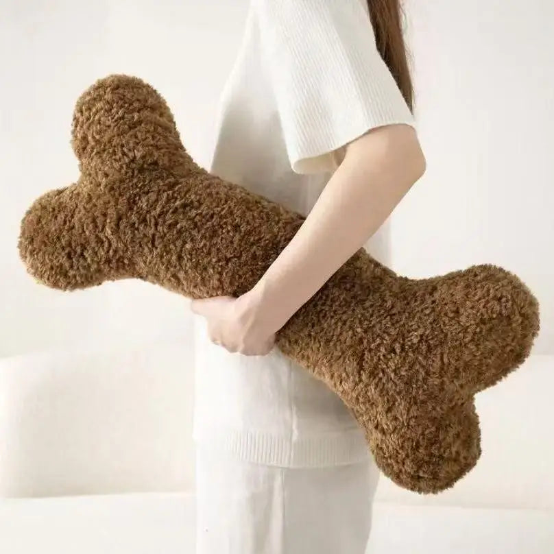 Creative Bone-Shaped Plush Pillow