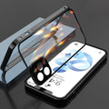Metal case with lens protection