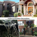CreepyWeb XXL Spider Web | Triangular | 5 m | Fluffy Halloween Decoration for Garden & Home