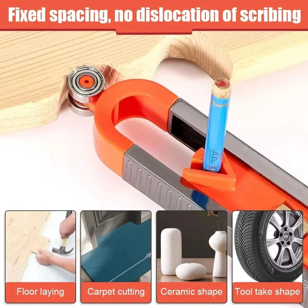 Adjustable Precision Contour Gauge with Lock for Expert Woodworking