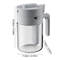 Transparent Glass Lockable Airtight Seasoning Jar with Spoon