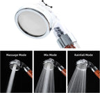 High Pressure Water-Saving Shower Head with Filter - AquaGlow