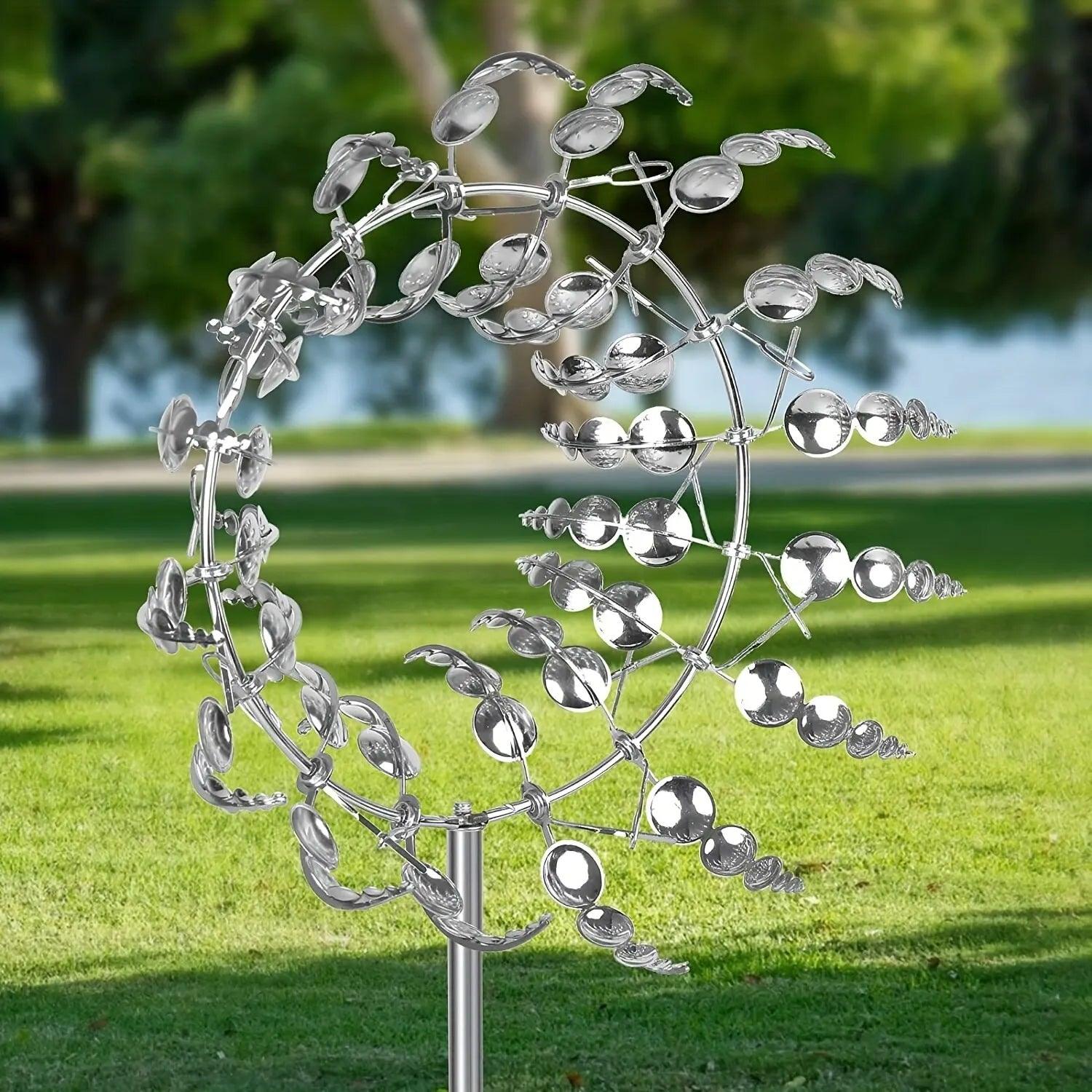 Windmill Spinner | Unique wind-powered garden decor made of metal
