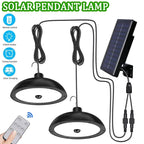 Solivara Solar Chandelier | With Sensor & Remote Control | IP65 | Warm/Cold White | 10h Runtime