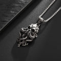 Gothic Skull Octopus Tentacle Necklace