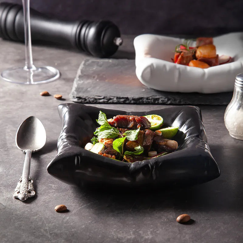 Ceramic Imitation Cushion Plate