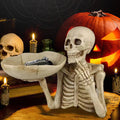 SkullServe | Skull Decor Tray made of Resin | Gothic & Halloween Accent | Versatile Use