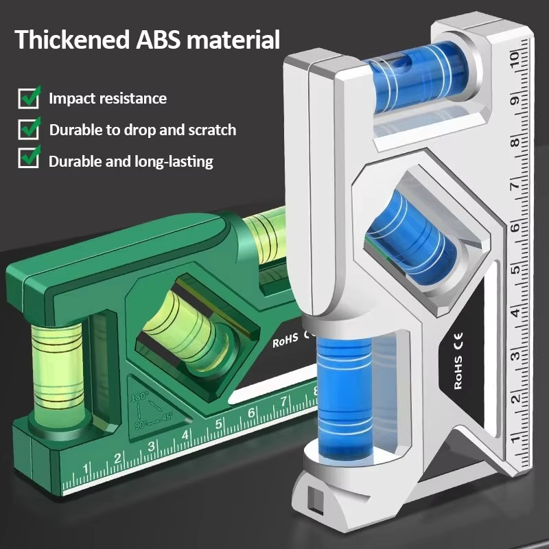 Precision Pocket Level Tool with Magnetic Base & Protractor