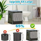 GoComfort XL Camping Toilet | Foldable, Hygienic and Practical