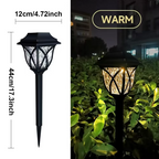 2-Pack Solar-Powered LED Garden Lights for Pathway and Landscape