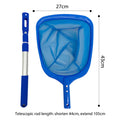 Pool skimmer AquaFlex | Telescopic pole & fine mesh net | For leaves & dirt | Extra large catch area