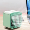 Coolivio Mini AirCooler | Portable 3-in-1 USB Fan with Air Humidification & Cooling Function | 3 Levels | 2500 mAh Battery | For Office, Travel & Home