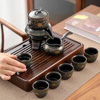Royal Golden Porcelain Dragon Flow Tea Set