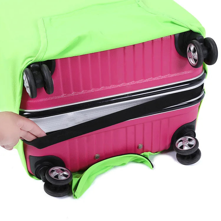 Traveluvo Luggage Cover made of Stretch Fabric | Dust & Scratch Protection for 18–32 Inch Luggage | Washable Protective Cover for Travel