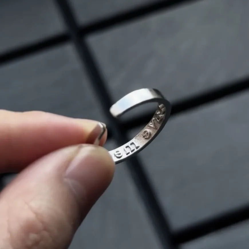 I'm Fine Save Me Adjustable Couple Ring