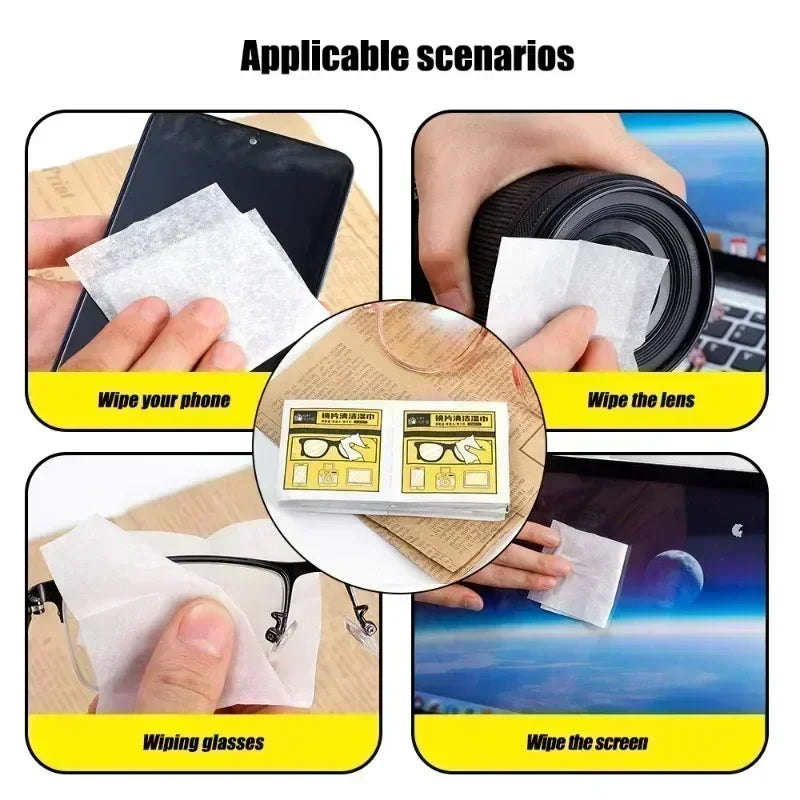 Disposable Anti-fog Glass Wipes