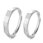 Adjustable Light Sculptured Couple Rings
