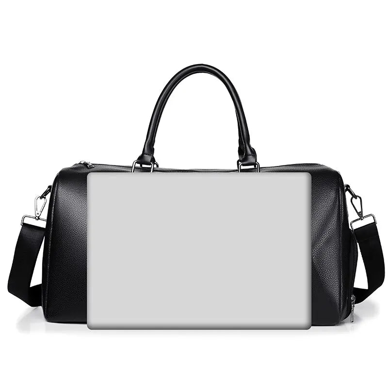 Travel bag Ravemo Roadster | Retro sports bag made of waterproof PU | 44×33×21 cm | For short trips, training & motorcycling