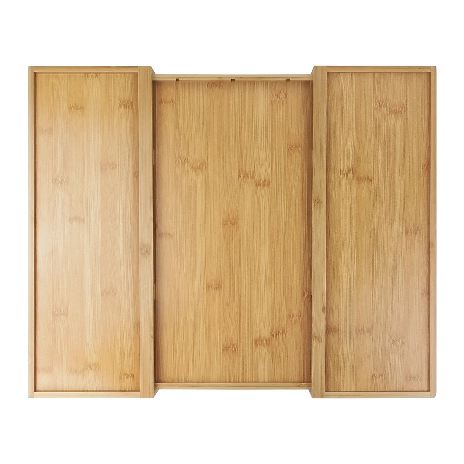 Bambusio cutlery tray made of bamboo | Expandable 32–52 cm | 6–8 compartments | Sustainable drawer insert for kitchen, bathroom & office