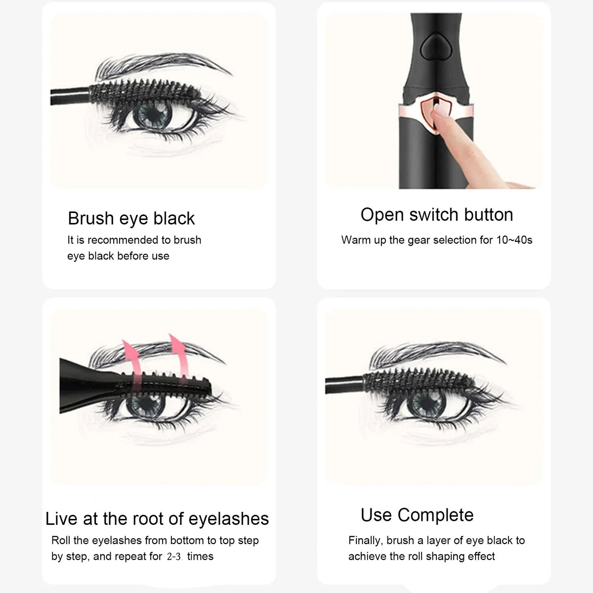 Practical Beauty Anti-Scald Electric Eyelash Curling Tool