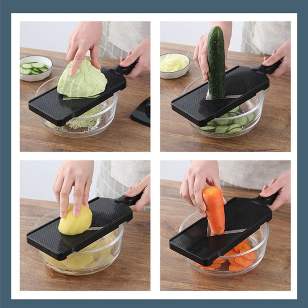 SchnittWerk Cabbage Shredder made of stainless steel | Fine slicer for vegetables & salads | Non-slip & sharp | Ideal for cabbage & raw vegetables