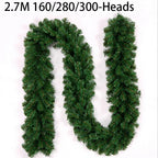 EverPine Christmas Garland | 2.7 m Artificial Fir Garland | Dense PVC Fir Branches | Christmas Decoration for Staircase, Fireplace & Windows