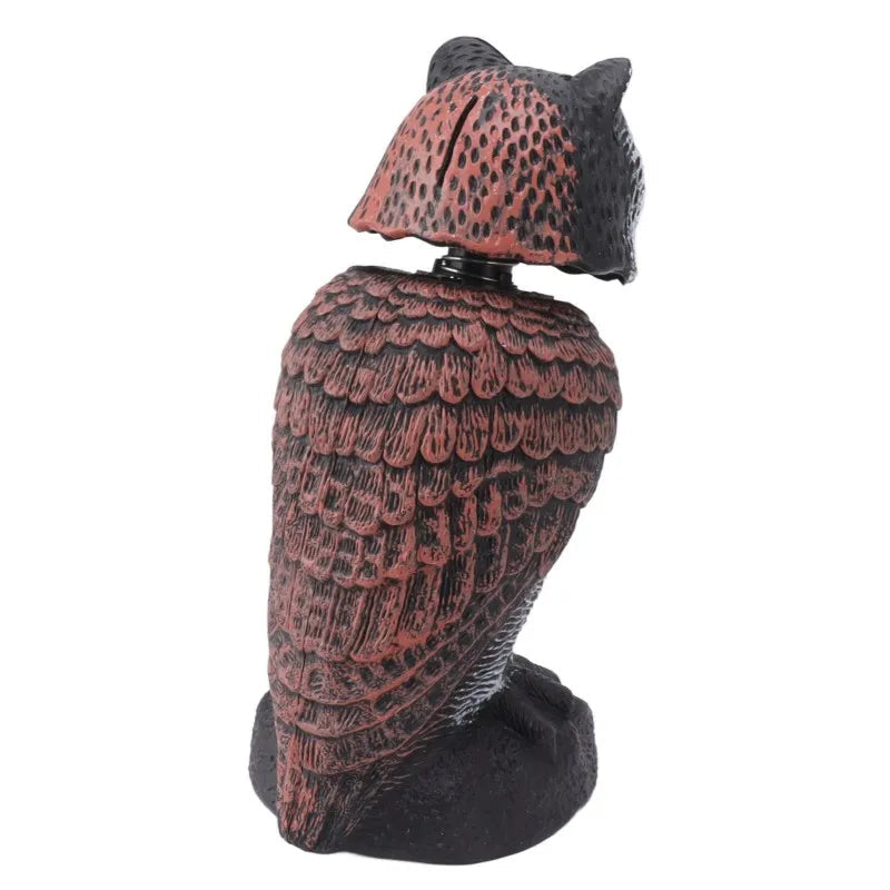 Aviron Bird Deterrent Owl | Movable Head & Wind Blade | Natural Repellent | For Garden & Balcony