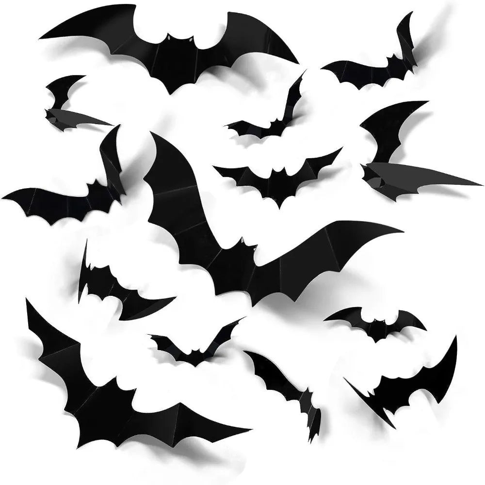 Luminous LED Bat Wall Stickers 24PCS